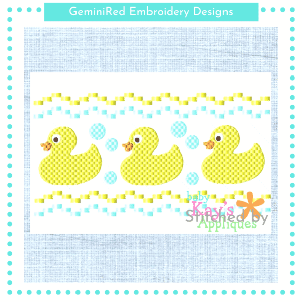 Rubber Duck Faux Smock {Three Sizes}