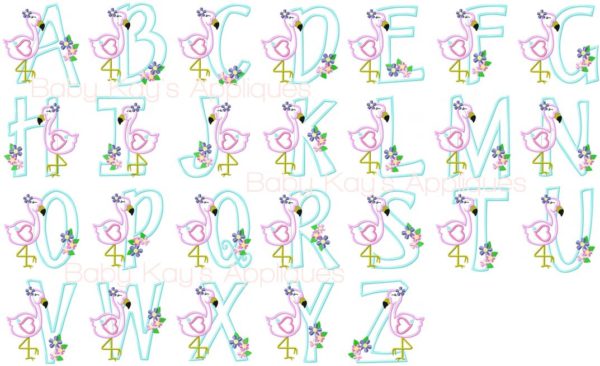 Flamingo Alpha {Four Sizes} - Image 2