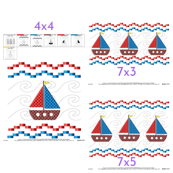 Sailboat Faux Smock {Three Sizes} - Image 2