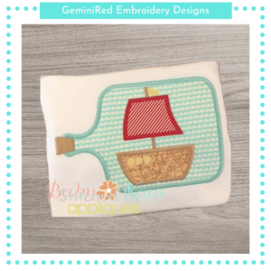 Sailboat in a Bottle {Four Sizes}