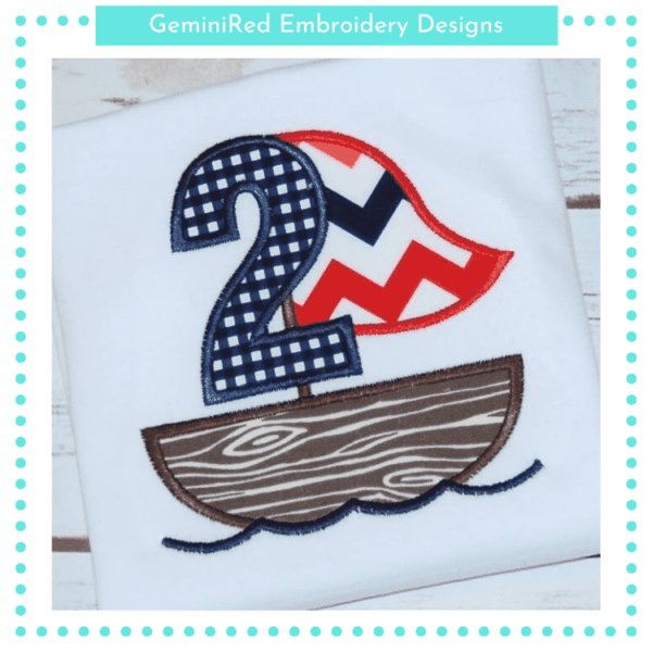 Sailboat Numbers {Four Sizes} - Image 4