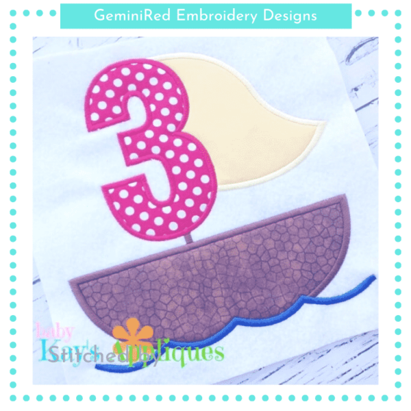 Sailboat Numbers {Four Sizes}