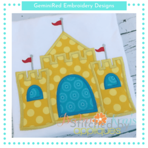 Sandcastle Appliqué {Four Sizes}