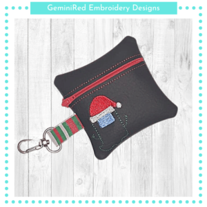 Santa Among Us Zipper Bag {Two Sizes}