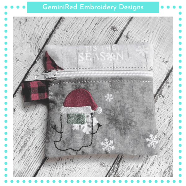 Santa Among Us Zipper Bag {Two Sizes} - Image 2