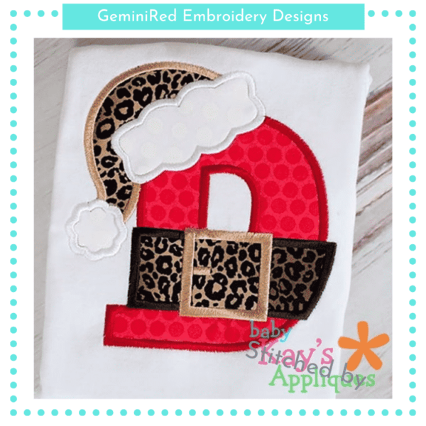Santa Appliqué Alpha {Four Sizes}