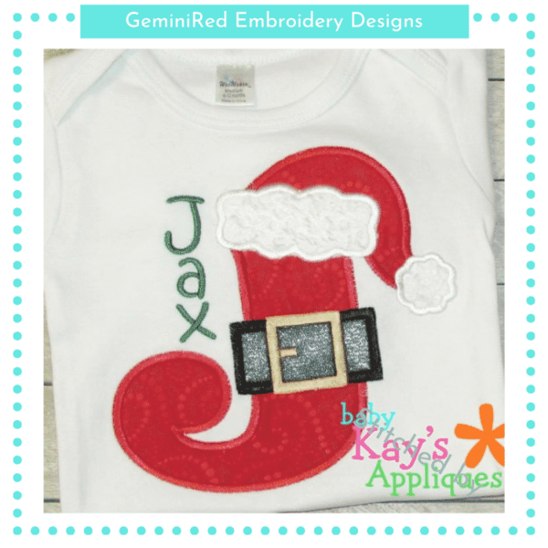 Santa Appliqué Alpha {Four Sizes} - Image 5