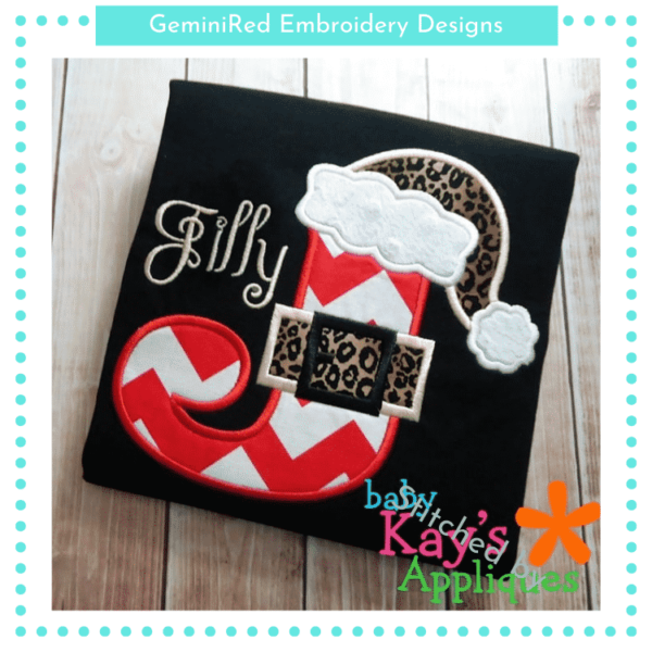 Santa Appliqué Alpha {Four Sizes} - Image 4