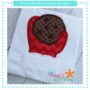 Santa Hand with Cookie {Four Sizes}