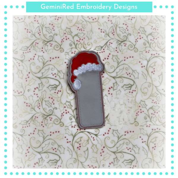 Santa Hat Bookmark {4x4}
