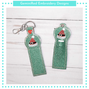 Santa Hat Lip Balm Holder {Eyelet & Snap}