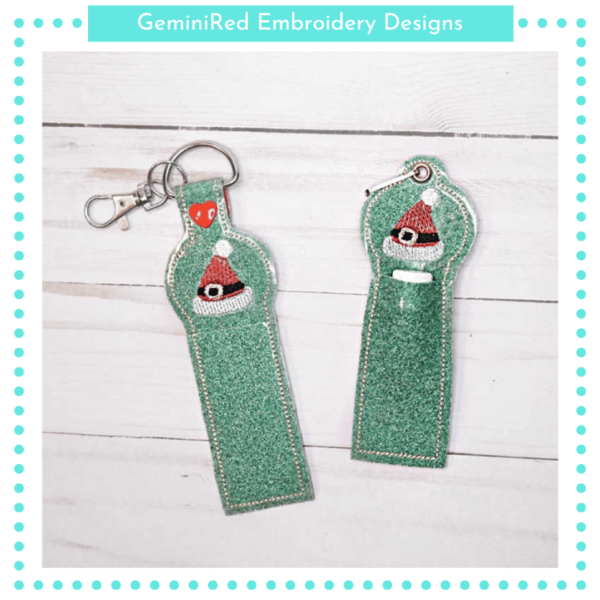 Santa Hat Lip Balm Holder {Eyelet & Snap}