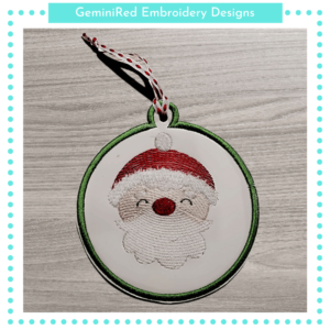 Santa Ornament {4x4}