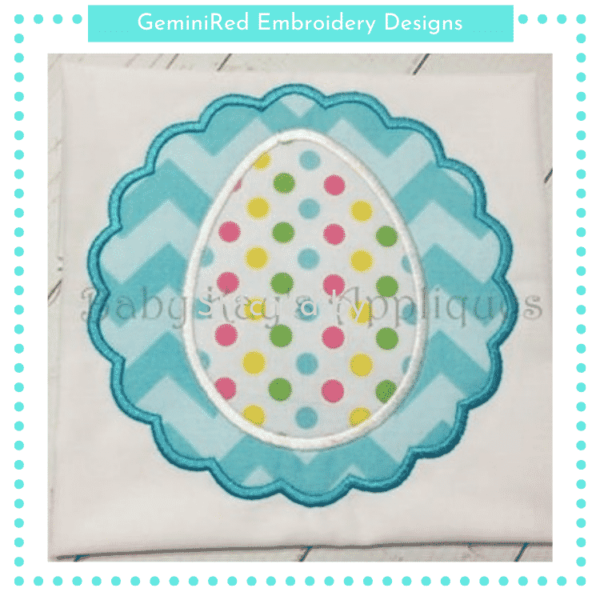 Scallop Framed Egg {Eight Sizes}