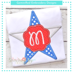 Scallop Monogram Star {Four Sizes}