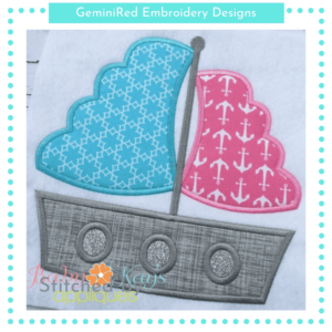 Scallop Sail Boat {Four Sizes}