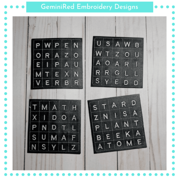 School Coaster Set {4x4}