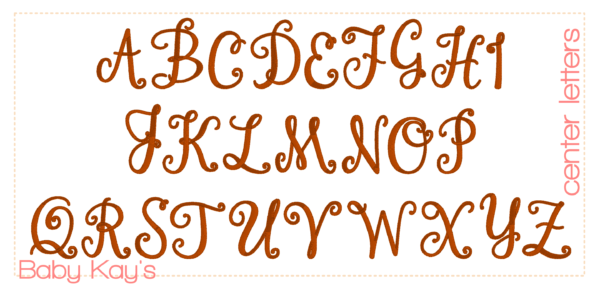 Marry Me Monogram Font 2 {Five Sizes} - Image 3