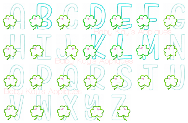 Clover Alpha Individual Letters {Four Sizes} - Image 2