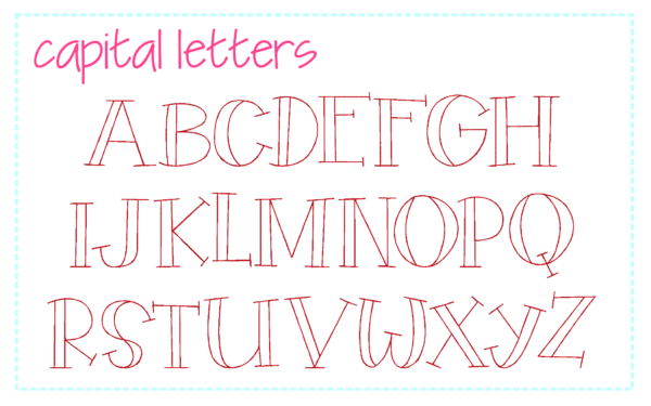 Jack & Jill Bean Stitch Font {Five Sizes} - Image 3
