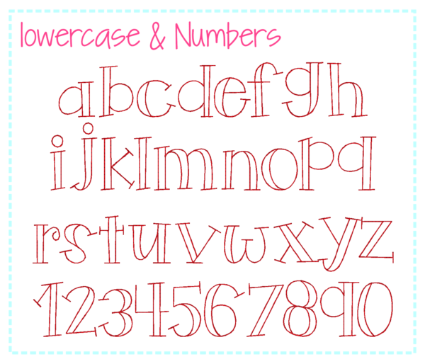 Jack & Jill Bean Stitch Font {Five Sizes} - Image 4
