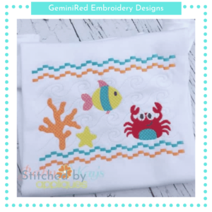 Sea Life Faux Smock {Three Sizes}