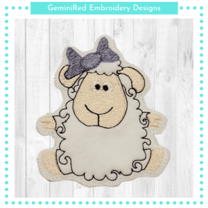 Sheep Play Animal Feltie {4x4}