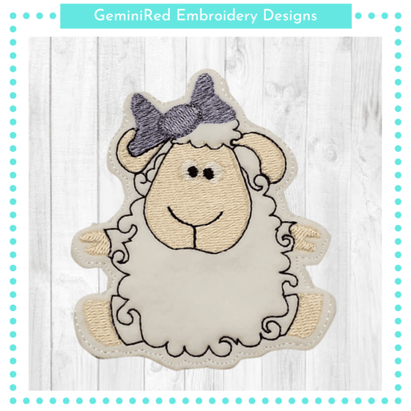 Sheep Play Animal Feltie {4x4}