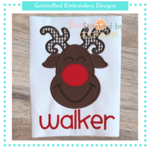 Silly Reindeer Boy {Four Sizes}