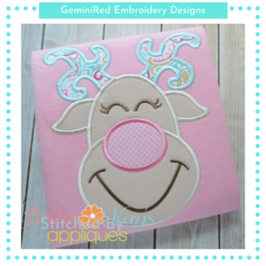 Silly Reindeer Girl {Four Sizes}
