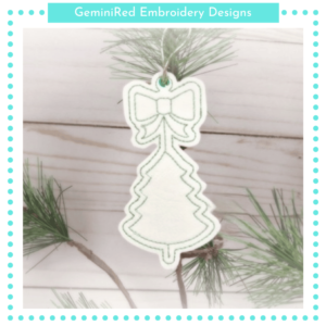 Simplicity Christmas Tree Ornament {4x4}