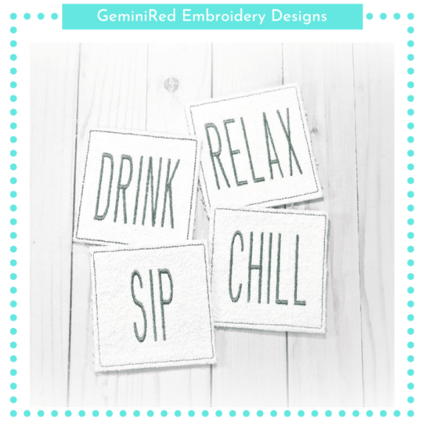 Sip & Chill Coaster Set {4x4} - Image 2