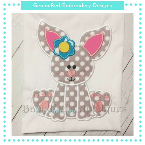 Sitting Bunny Girl {Three Sizes}