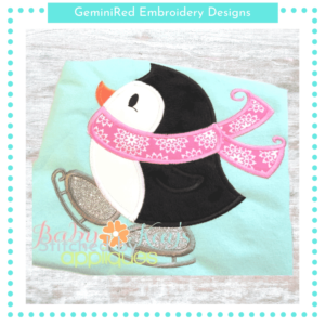 Skating Penguin {Four Sizes}