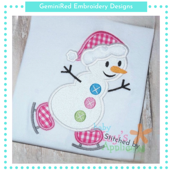 Skating Snowman {Three Sizes} - Image 2