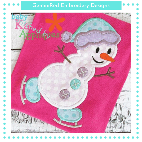 Skating Snowman {Three Sizes}