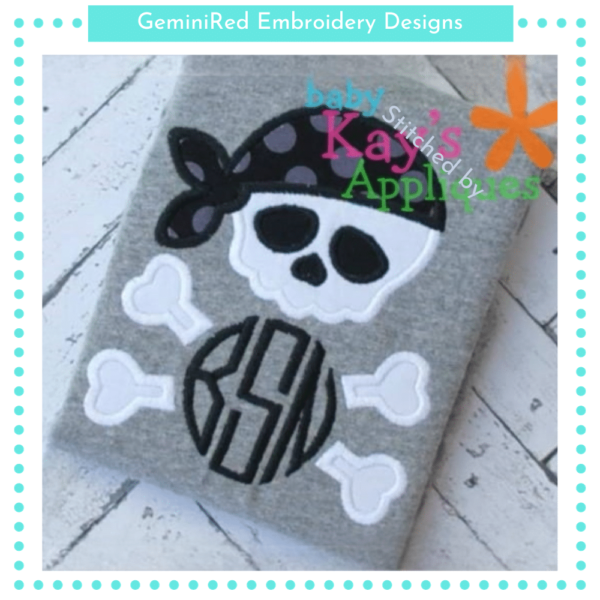 Skull Monogram {Four Sizes} - Image 2