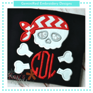 Skull Monogram {Four Sizes}