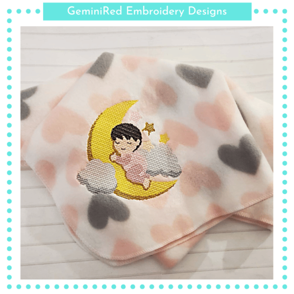 Sleeping Baby Cross Stitch {Two Sizes} - Image 3