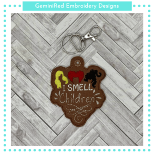 Three Witches Key Fob {Eyelet & Snap}