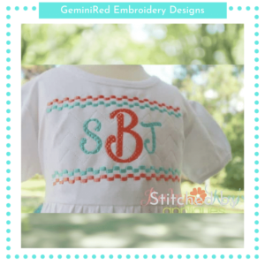 Smoothie Font Faux Smock {Three Sizes}