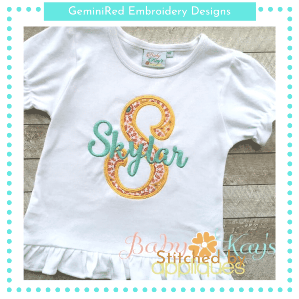 Smoothie Shop Appliqué Alpha {Five Sizes} - Image 3