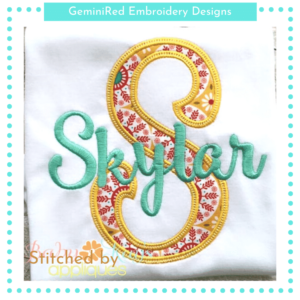 Smoothie Shop Appliqué Alpha {Five Sizes}