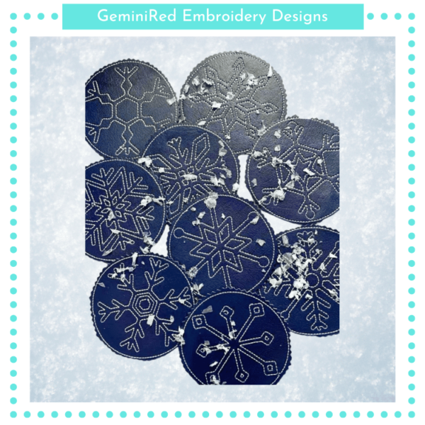 Snowflake Coaster Set {Nine Designs}