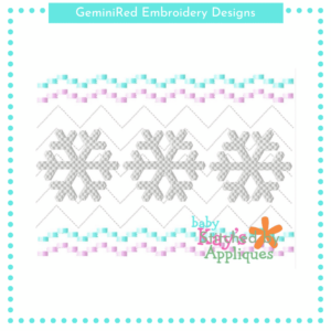 Snowflake Faux Smock {Three Sizes}