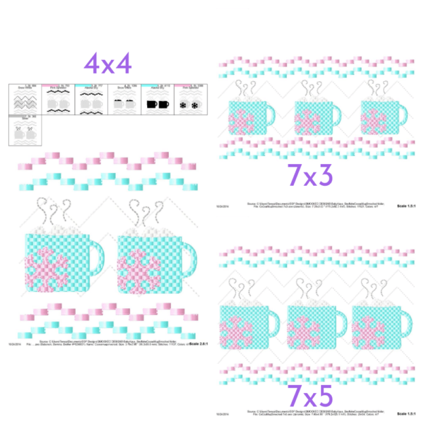 Snowflake Mug Faux Smock {Three Sizes} - Image 2