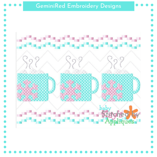 Snowflake Mug Faux Smock {Three Sizes}