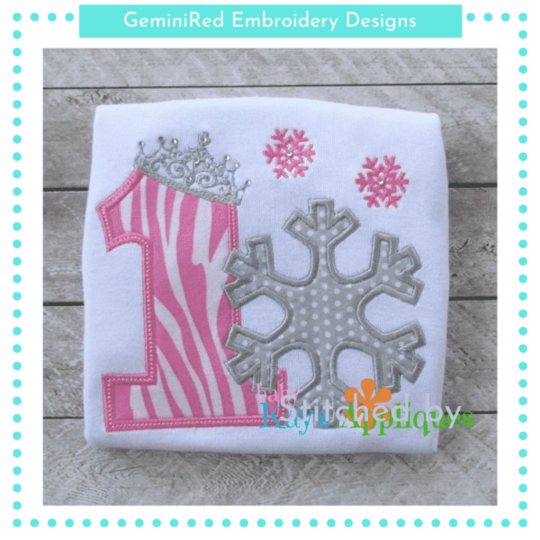Snowflake Princess Numbers {Four Sizes} - Image 2