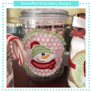 ITH Snowman Christmas Charm {Three Sizes}
