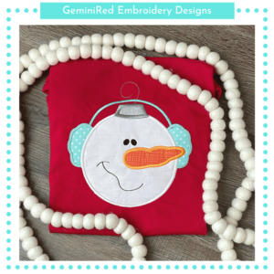 Snowman Ornament {Four Sizes}